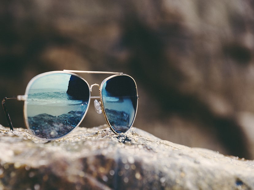 Rover Sunglasses, Silver Reflective Wayfarer Sunglasses