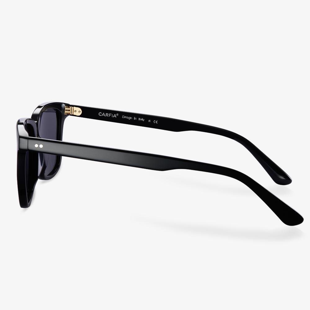 Black Acetate Square Frame Sunglasses  | KOALAEYE