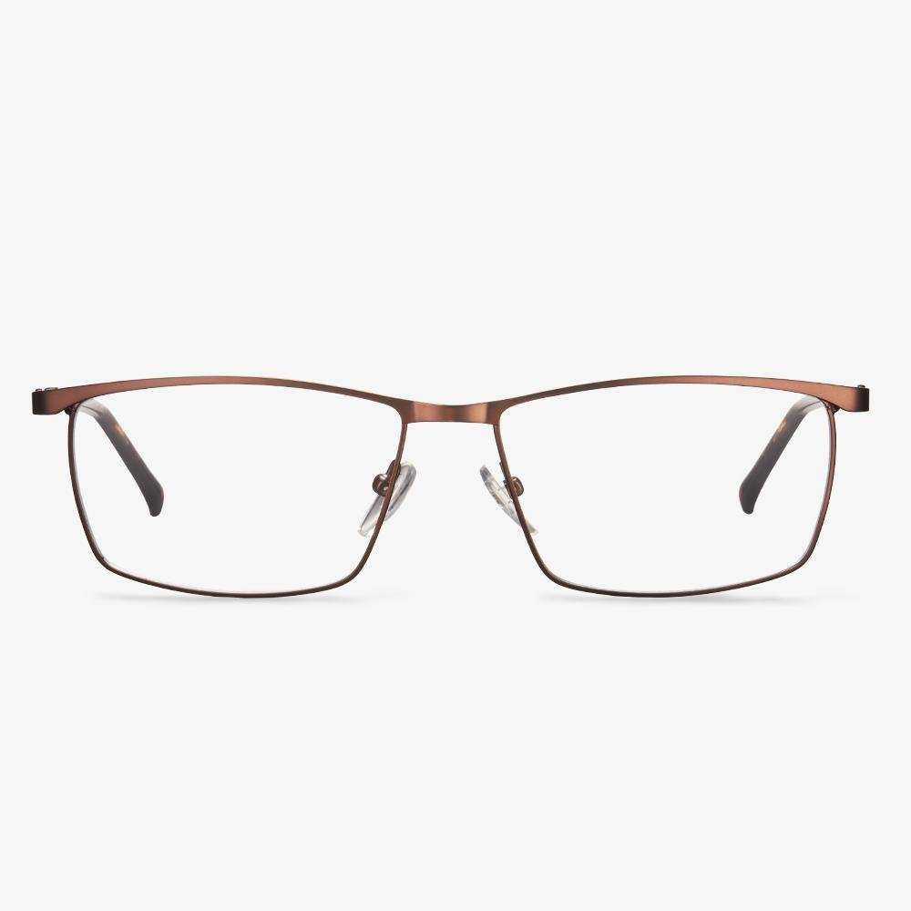 Brown Rectangle Glasses - Leopold | KoalaEye
