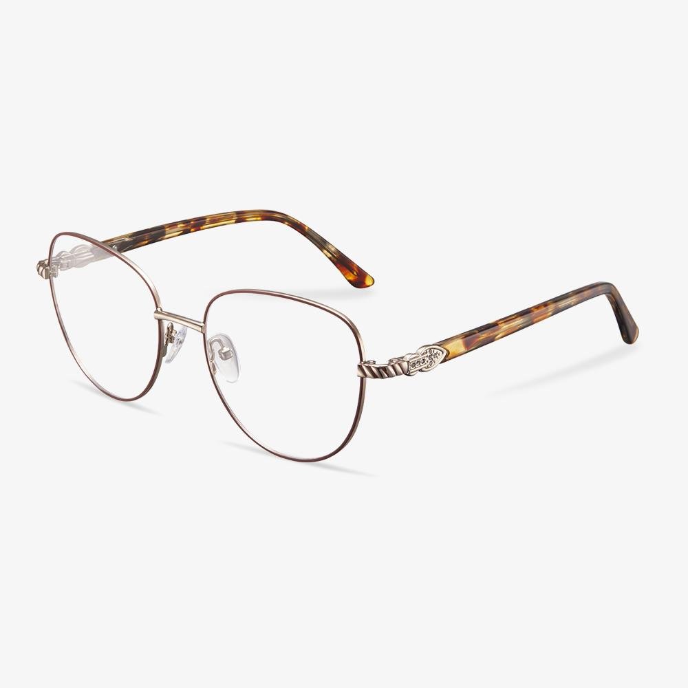 Snazzy Silver Oval Eyeglasses Frame- Nat | KoalaEye