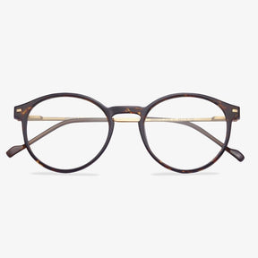 Round Frame Tortoiseshell Acetate Glasses - Madeline | KoalaEye