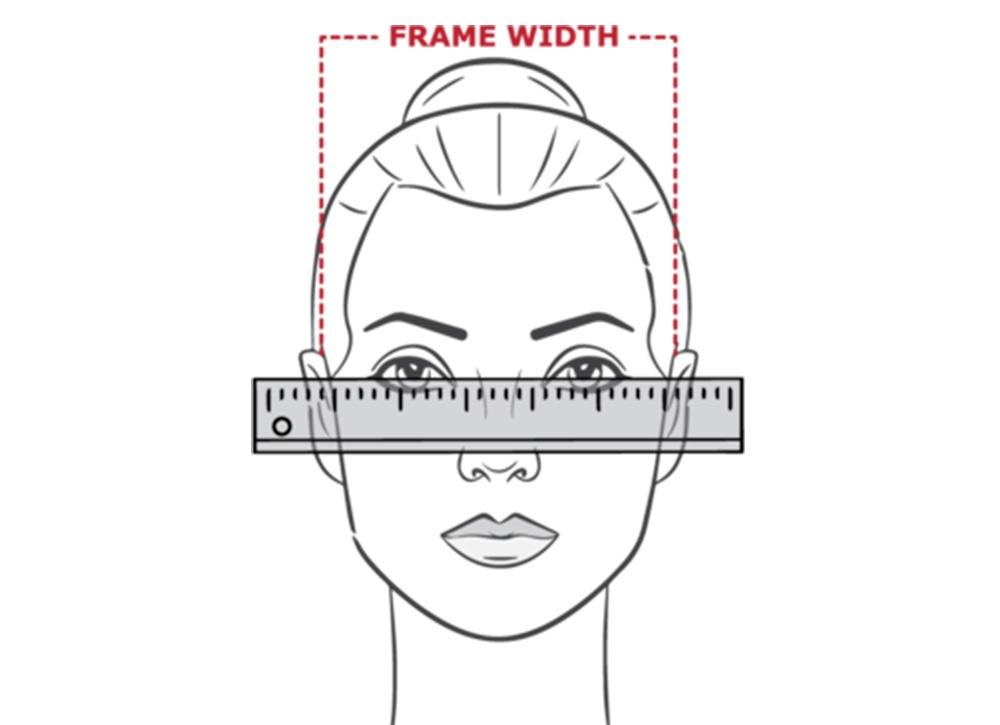 how to measure face for glasses frames
