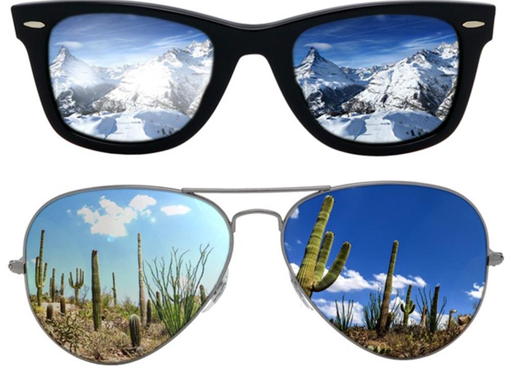 How do polarized and non-polarized sunglasses differ