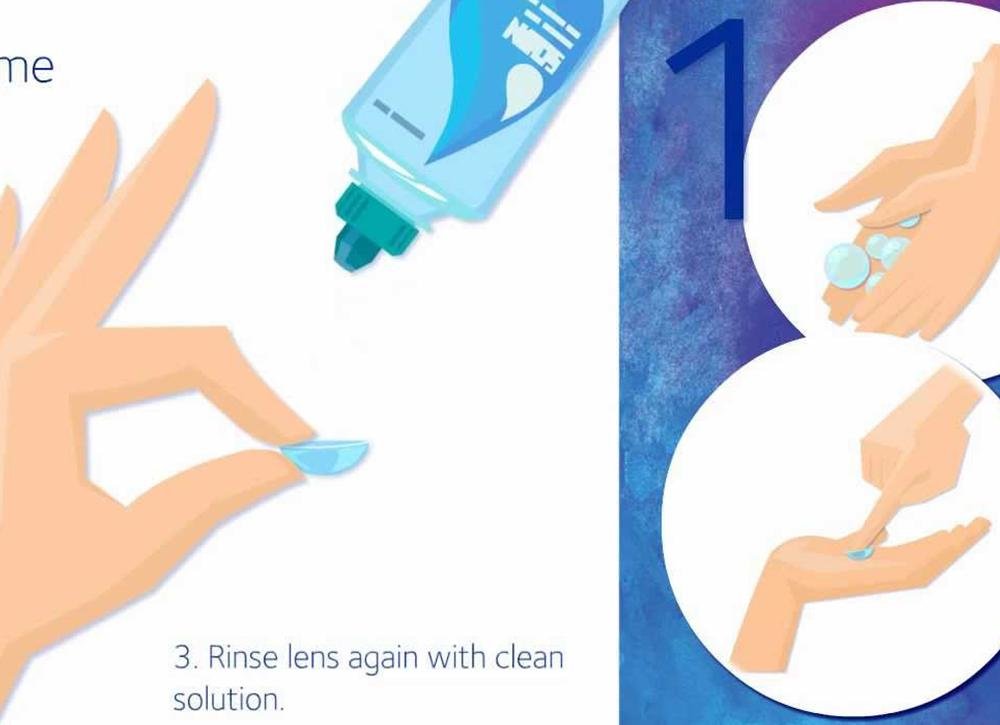 How to clean contact lenses?