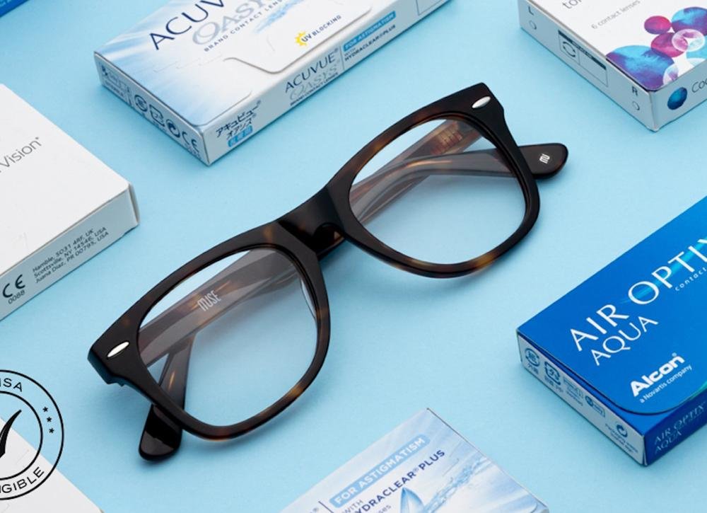 Is the prescription for glasses the same as for contact lenses?