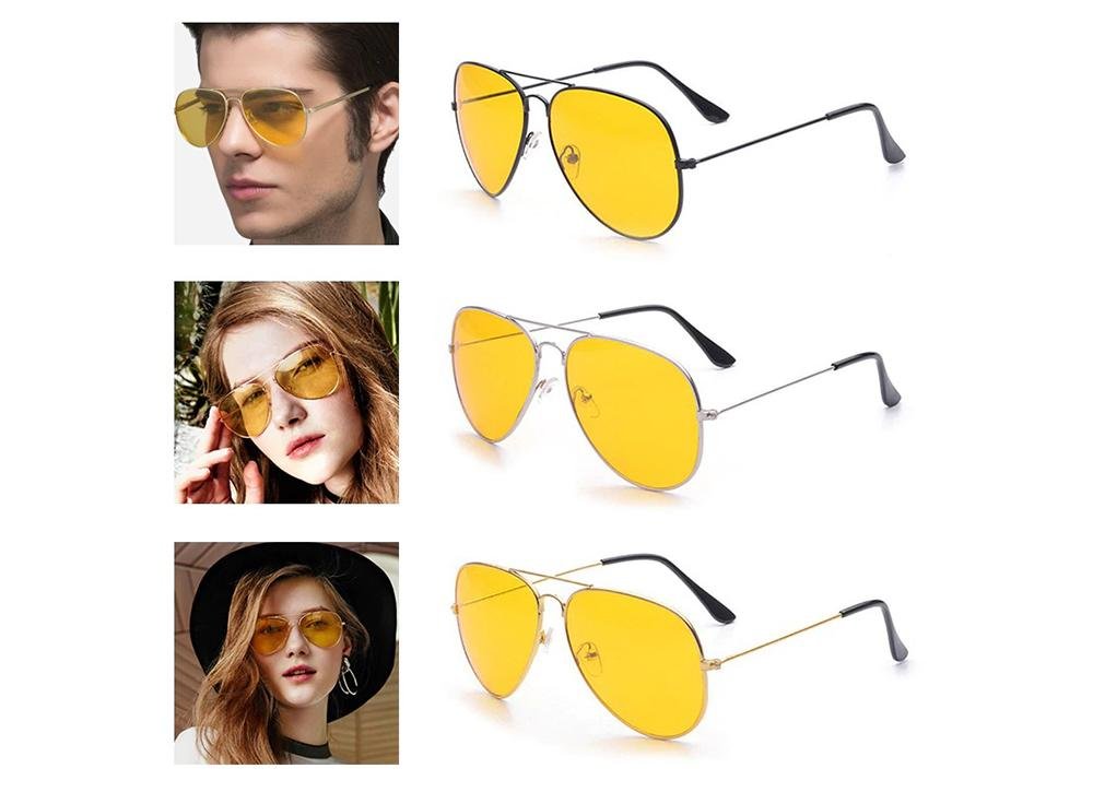 What are yellow sunglasses for