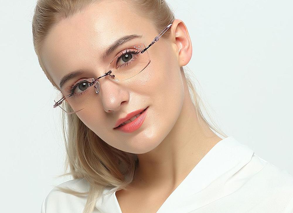What can I do if rimless glasses are broken?