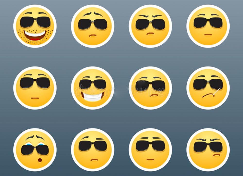 What does the glasses emoji mean?