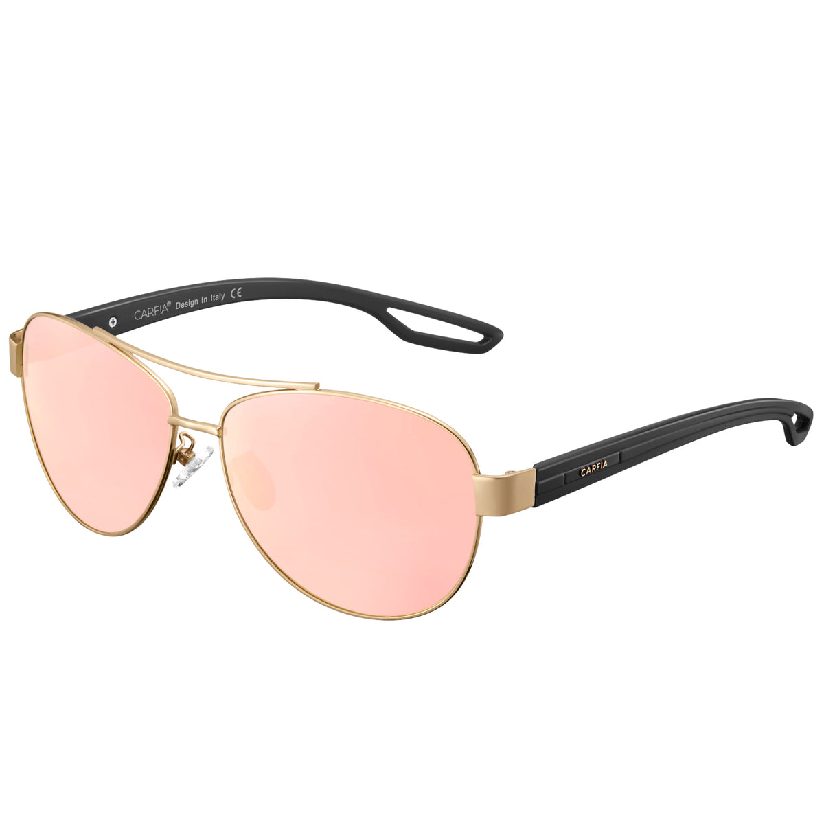 Tiamo - Bright Gold Frame with Pink Lenses