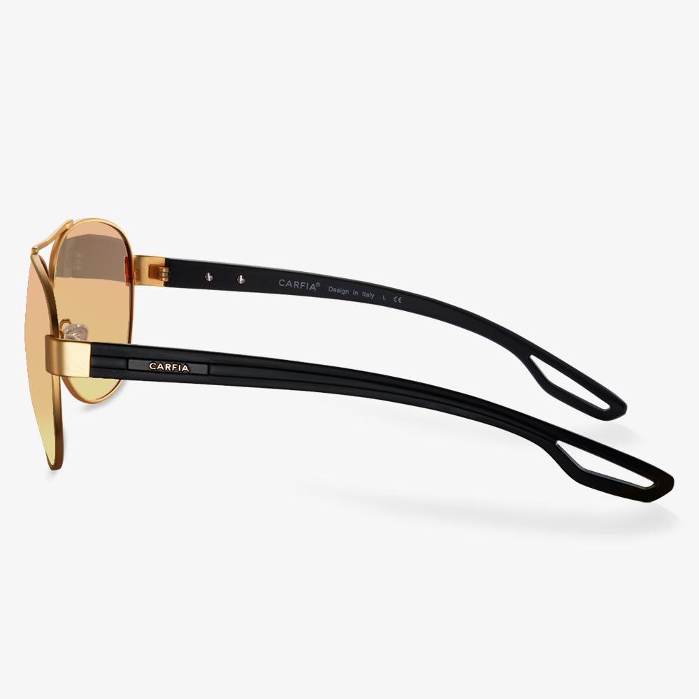 Tiamo - Matte Gold Frame with Gradient Brown Lenses