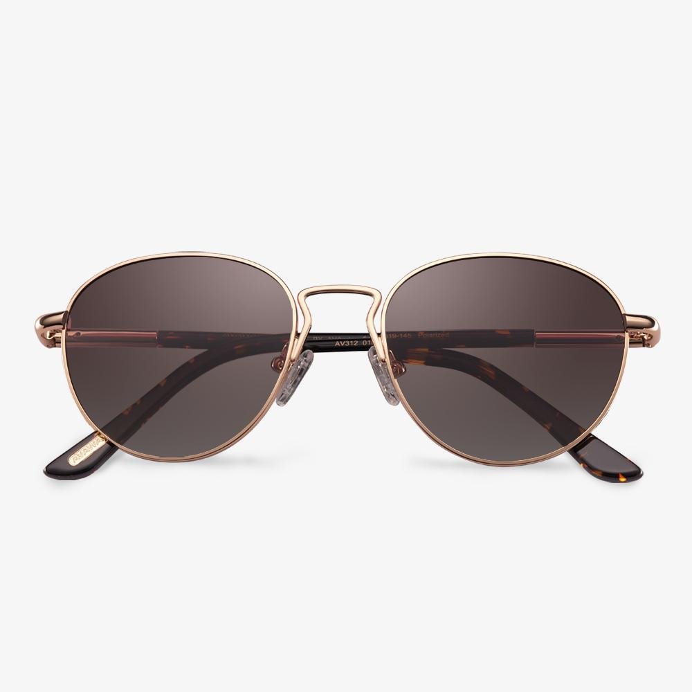 Round Gold Metal Sunglasses  | KOALAEYE