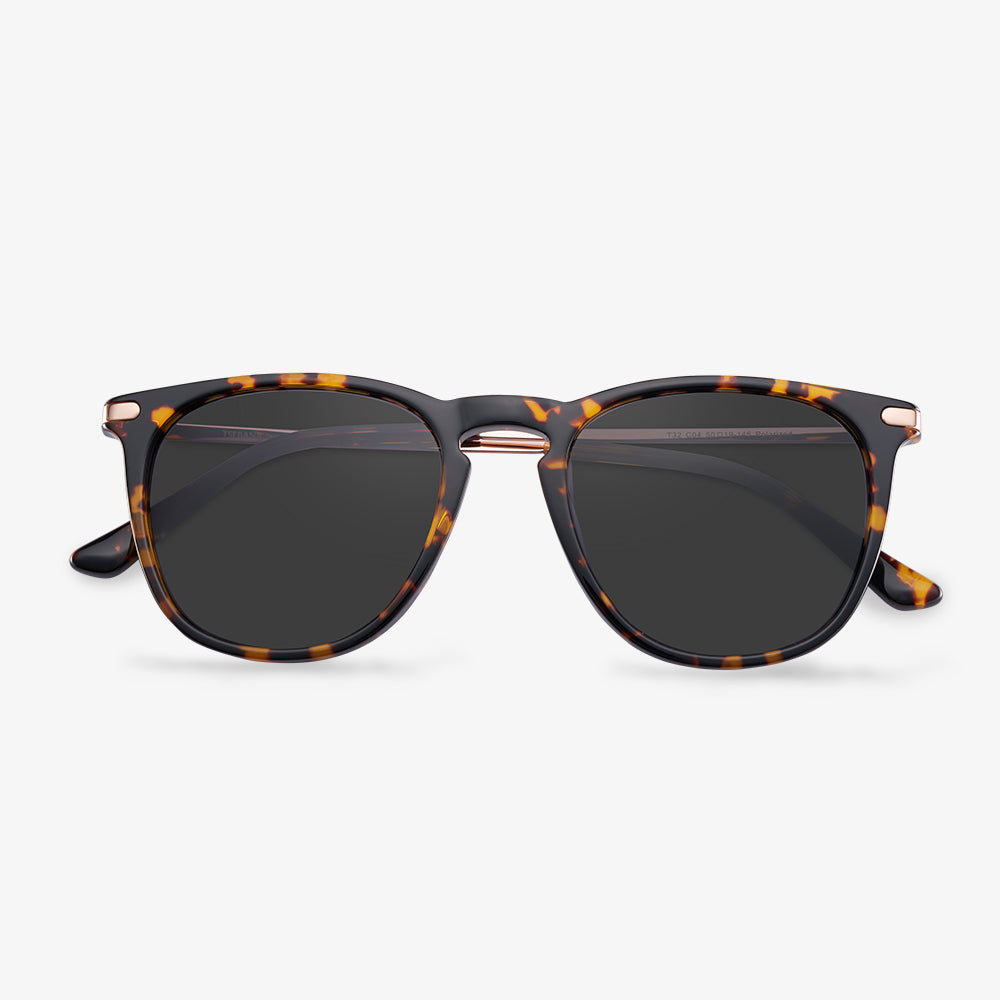 Tortoiseshell Acetate Round Frame Sunglasses | KOALAEYE
