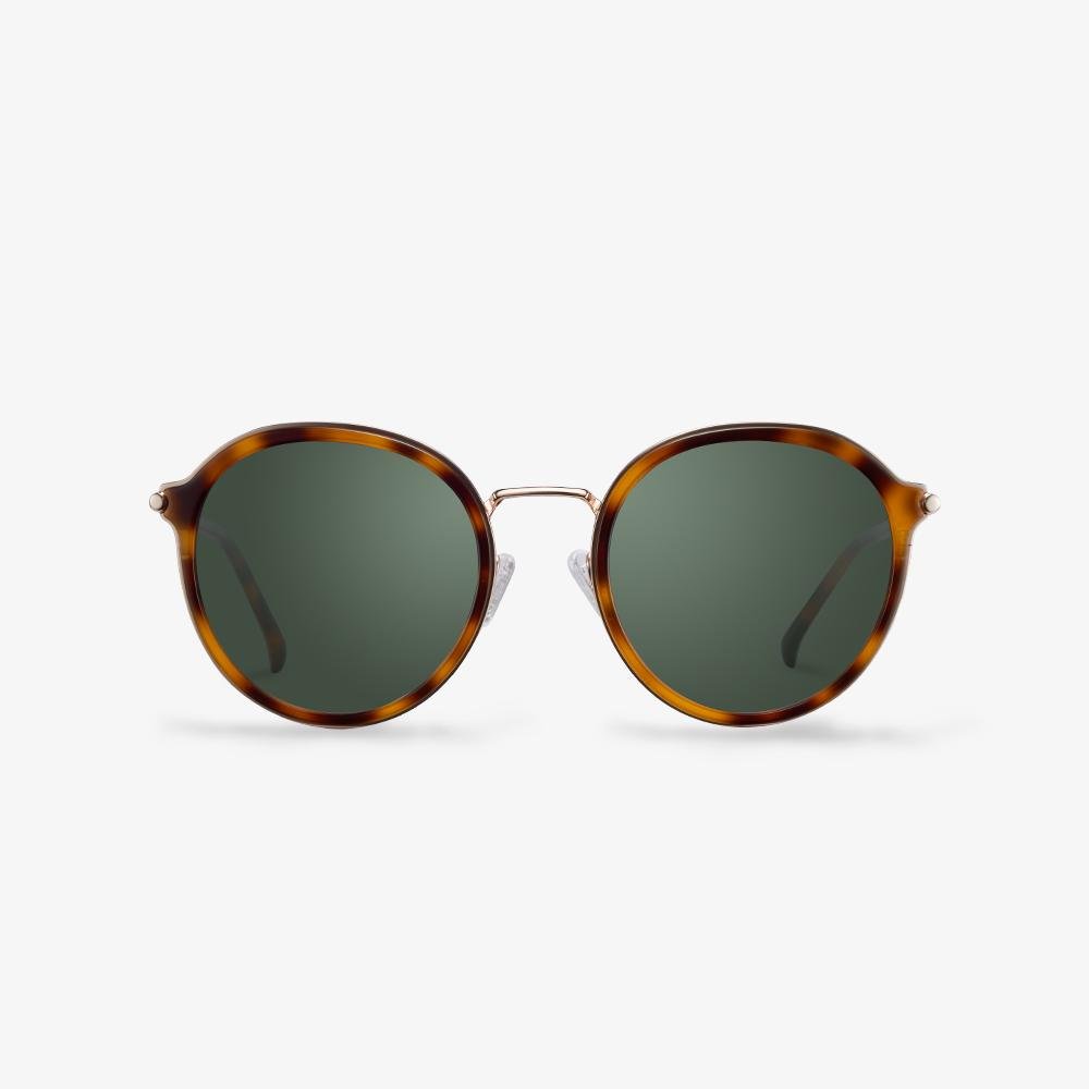 Tortoiseshell Frame Round Sunglasses | KOALAEYE