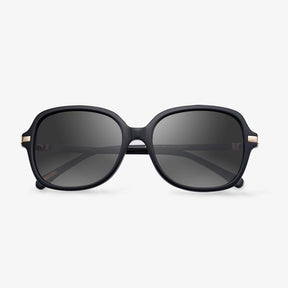 Black Acteate Frame Cat-Eye Sunglasses  | KOALAEYE