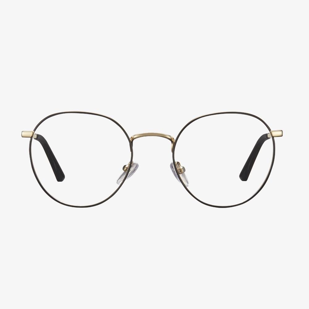 Black Gold round glasses- Gabriella | KoalaEye