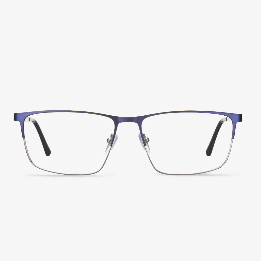 Blue Full-Rimmed Rectangular Eyeglasses - Horace | KoalaEye