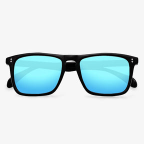 Black Rectangular Acetate Sunglasses  | KOALAEYE