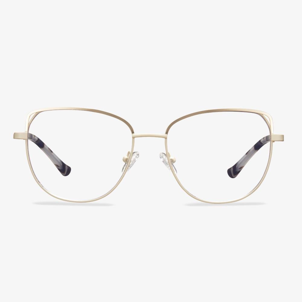 Gold Cat Eye Frame Glasses- Martha | KoalaEye