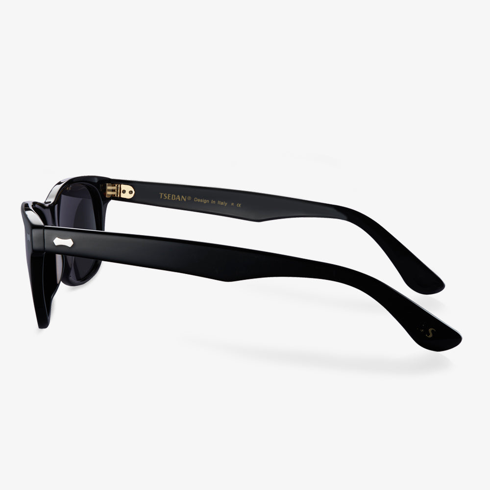 Black Frame Oval Sunglasses  | KOALAEYE