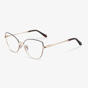 Gold Cateye Eyeglasses - Harper | KoalaEye