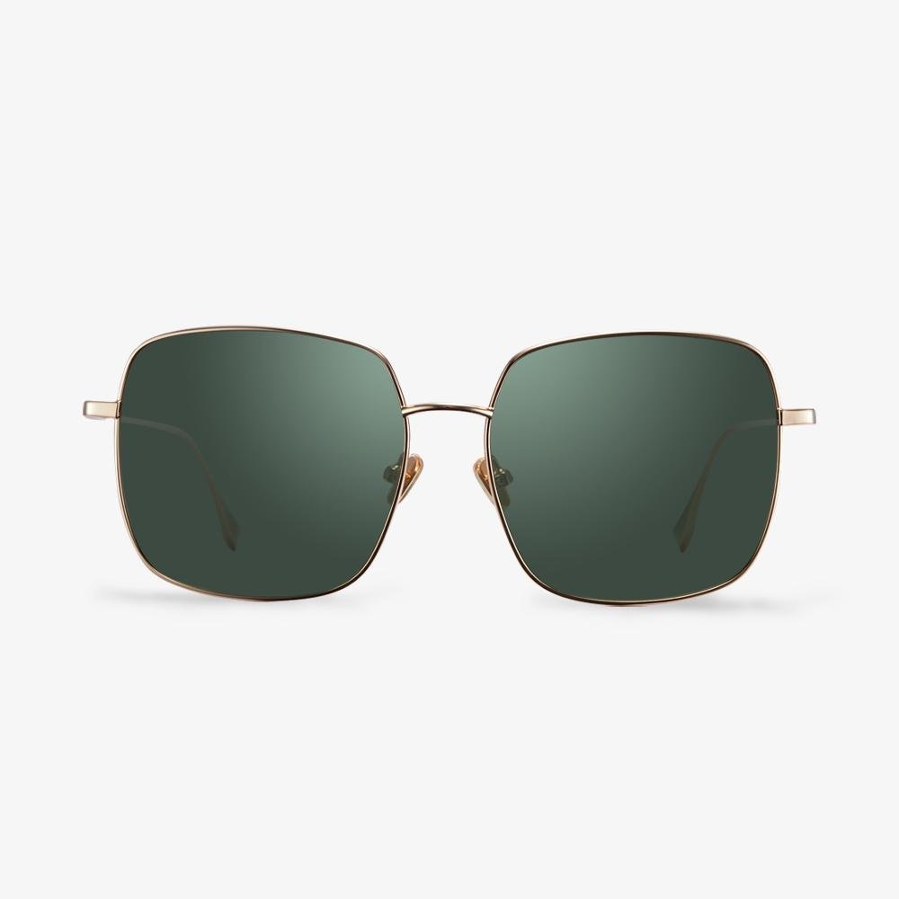Oversized Square Frame Metal Sunglasses  | KOALAEYE
