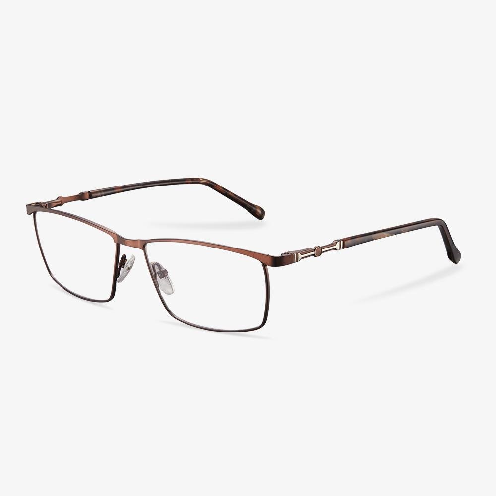 Brown Rectangle Glasses - Leopold | KoalaEye