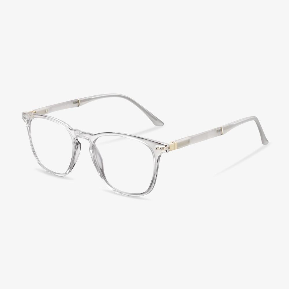 Clear Round Frame Acetate Glasses - Marlon | KoalaEye