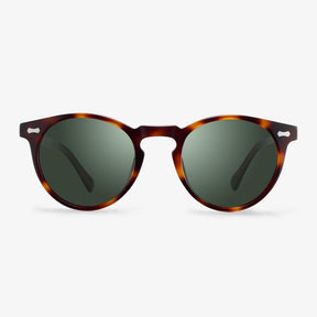Black Acetate Round Sunglasses  | KOALAEYE