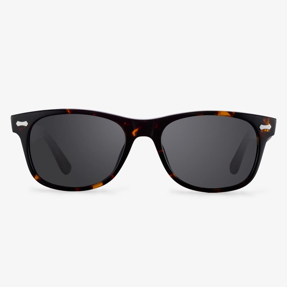 Black Acetate Oval Frame Sunglasses | KOALAEYE