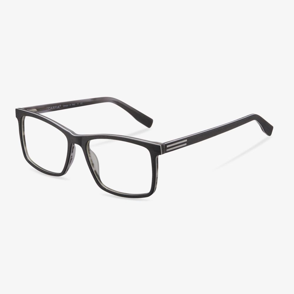 Black Rectange Glasses Frame- Abraham | KoalaEye