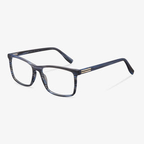 Blue Striped Glasses- Quennel | KoalaEye