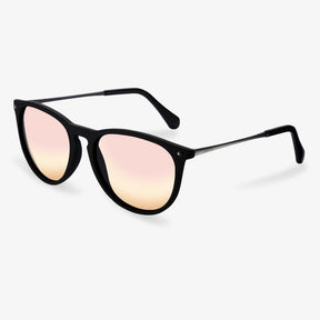 Matte Black Round Sunglasses  | KOALAEYE