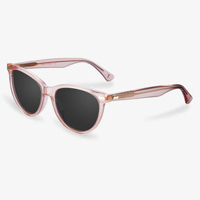 Pink Frame Round Acetate Sunglasses  | KOALAEYE