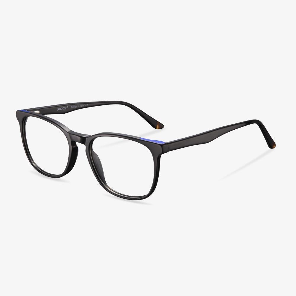 Large Black Square Frame Eyeglasses - Ferdinand | KoalaEye