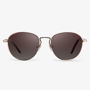 Gold Round Polarized Sunglasses  | KOALAEYE