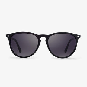 Black And Gunmetal Round Sunglasses | KOALAEYE