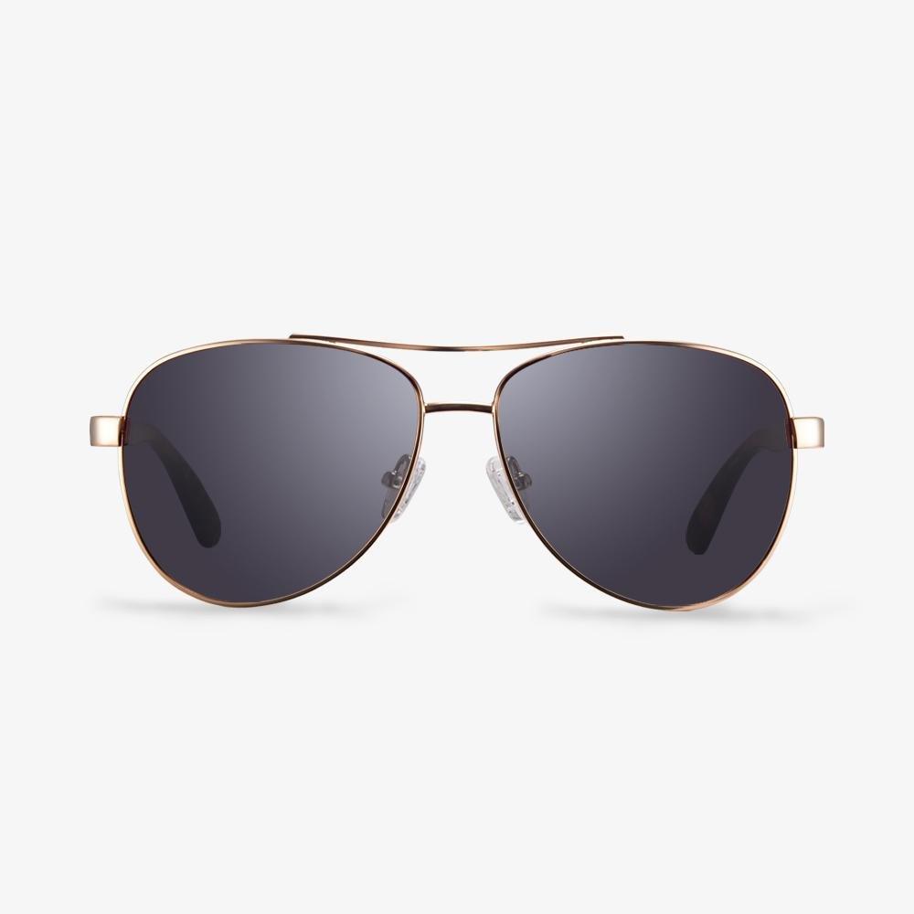 Silver And Black Aviator Sunglasses | KOALAEYE