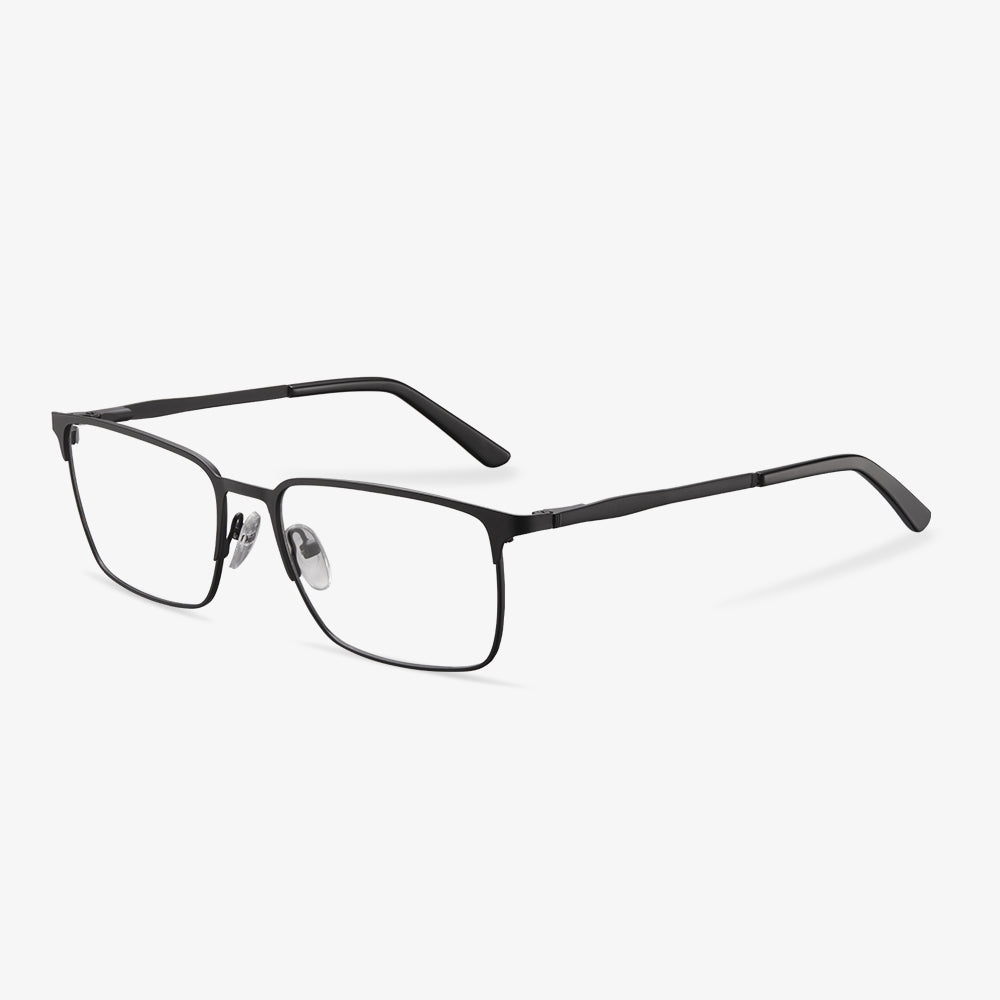 Black Rectangle Glasses - Jeffrey | KoalaEye