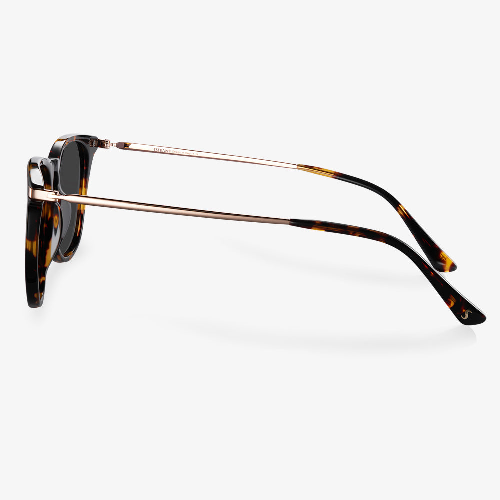 Tortoiseshell Acetate Round Frame Sunglasses | KOALAEYE