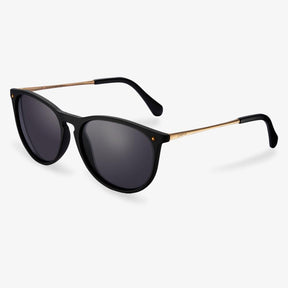 Black And Gold Round Sunglasses  | KOALAEYE