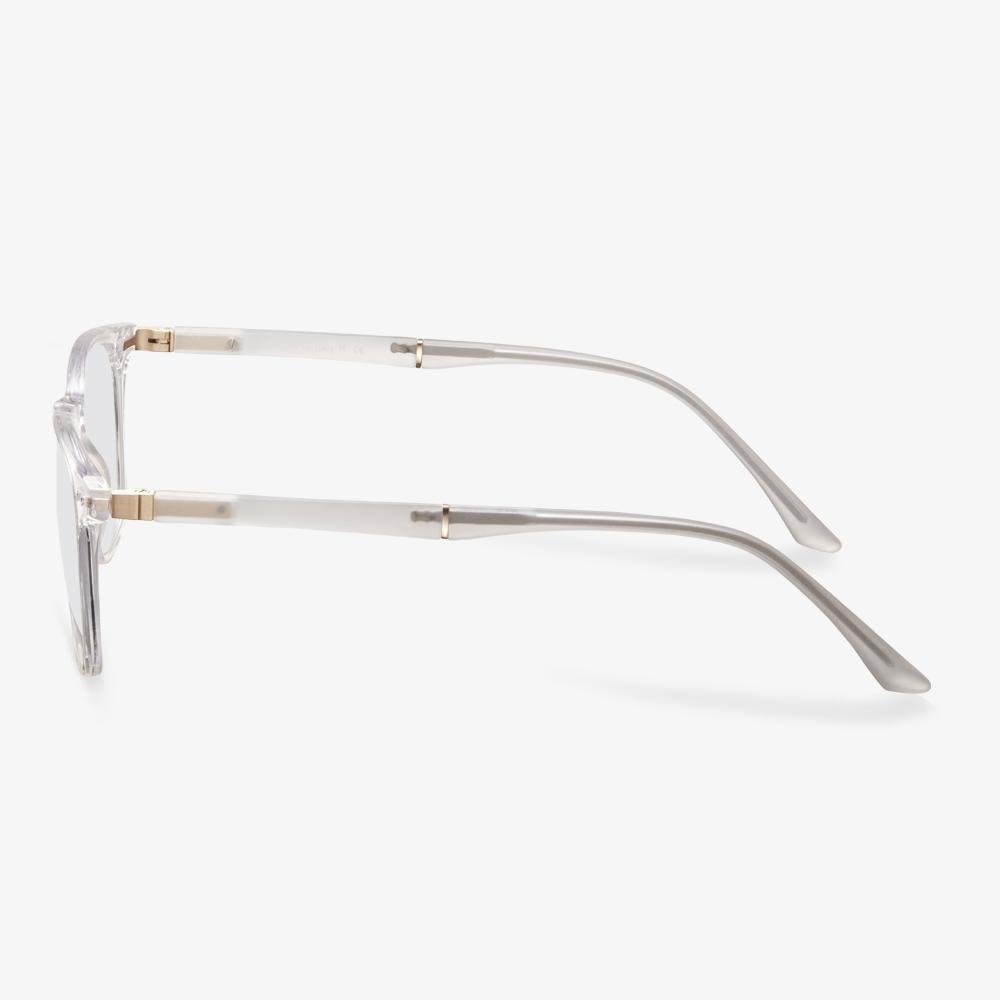 Clear Acetate Square Frame Eyeglasses - Malcolm | KoalaEye