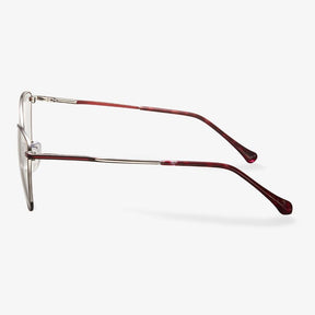 Red Metal Cat Eye Glasses for Women - Quentina | KoalaEye