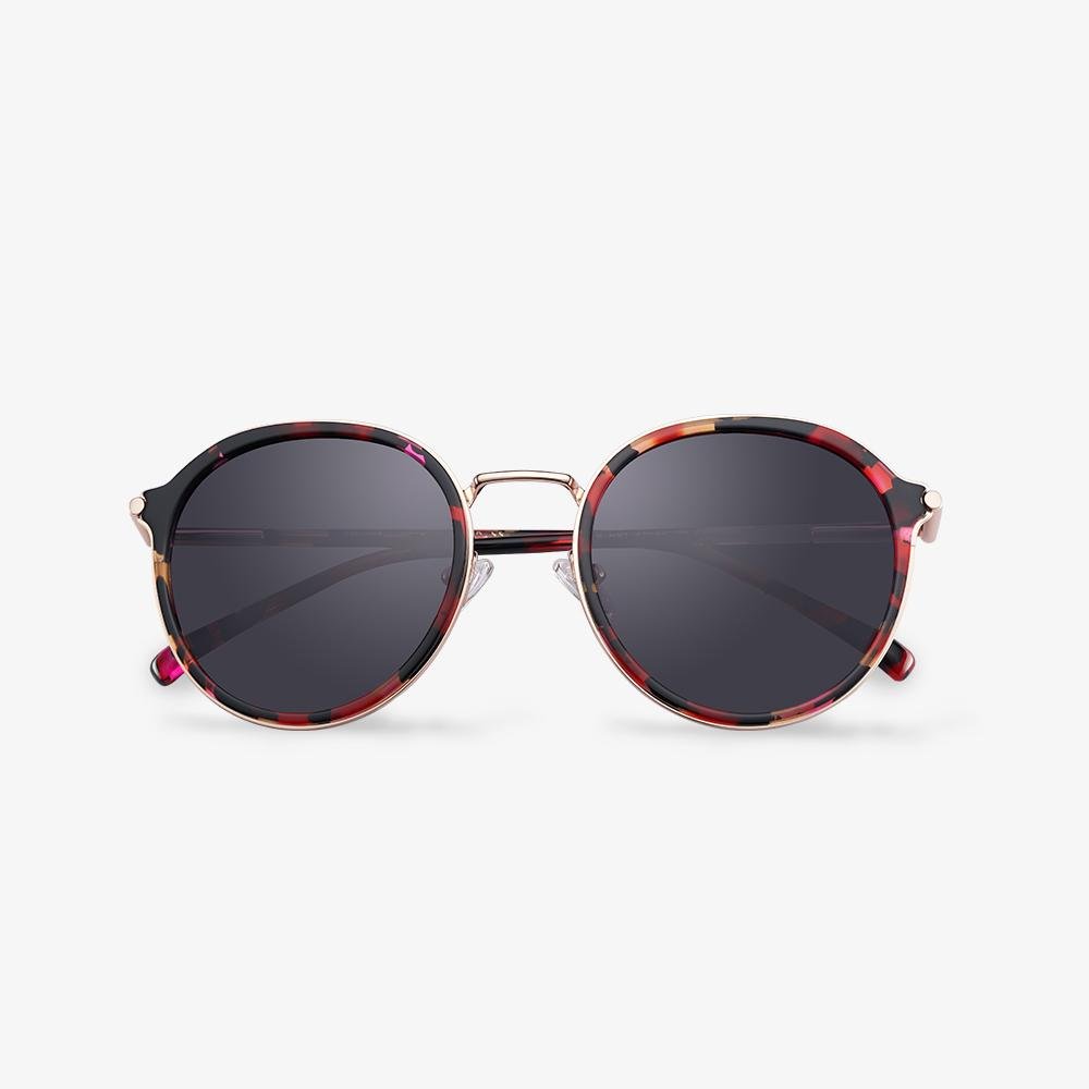 Tortoiseshell Frame Round Sunglasses | KOALAEYE