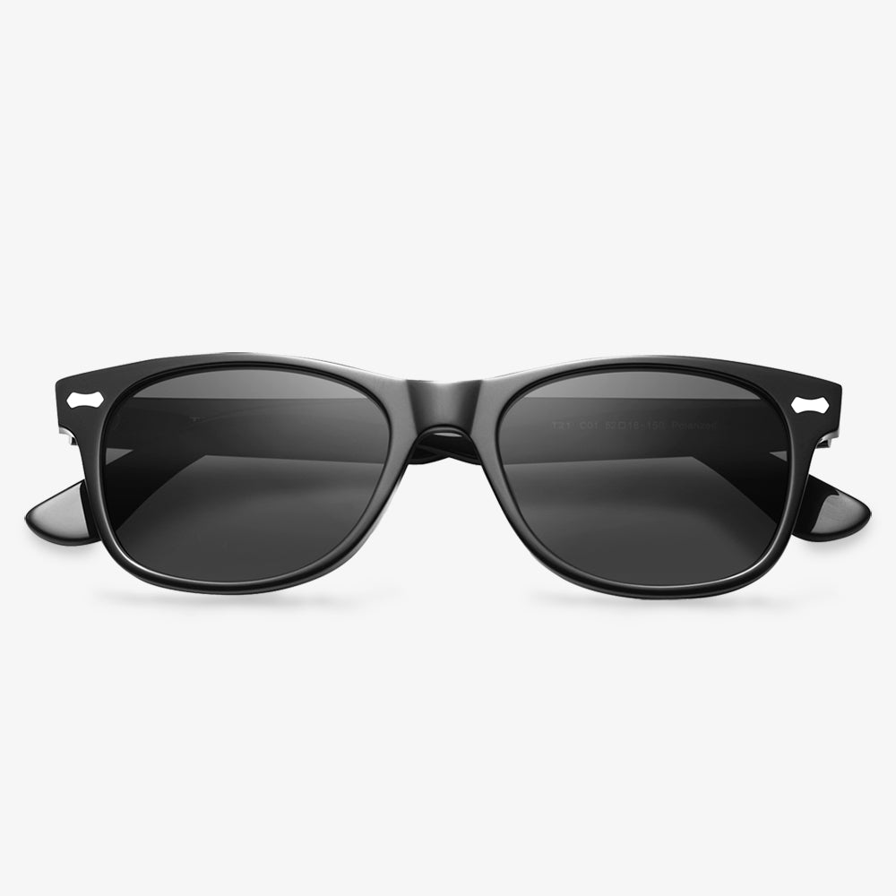 Black Frame Oval Sunglasses | KOALAEYE