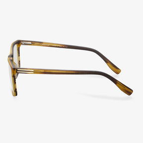 Yellow Brown Striped Frame Glasses - Mick | KoalaEye