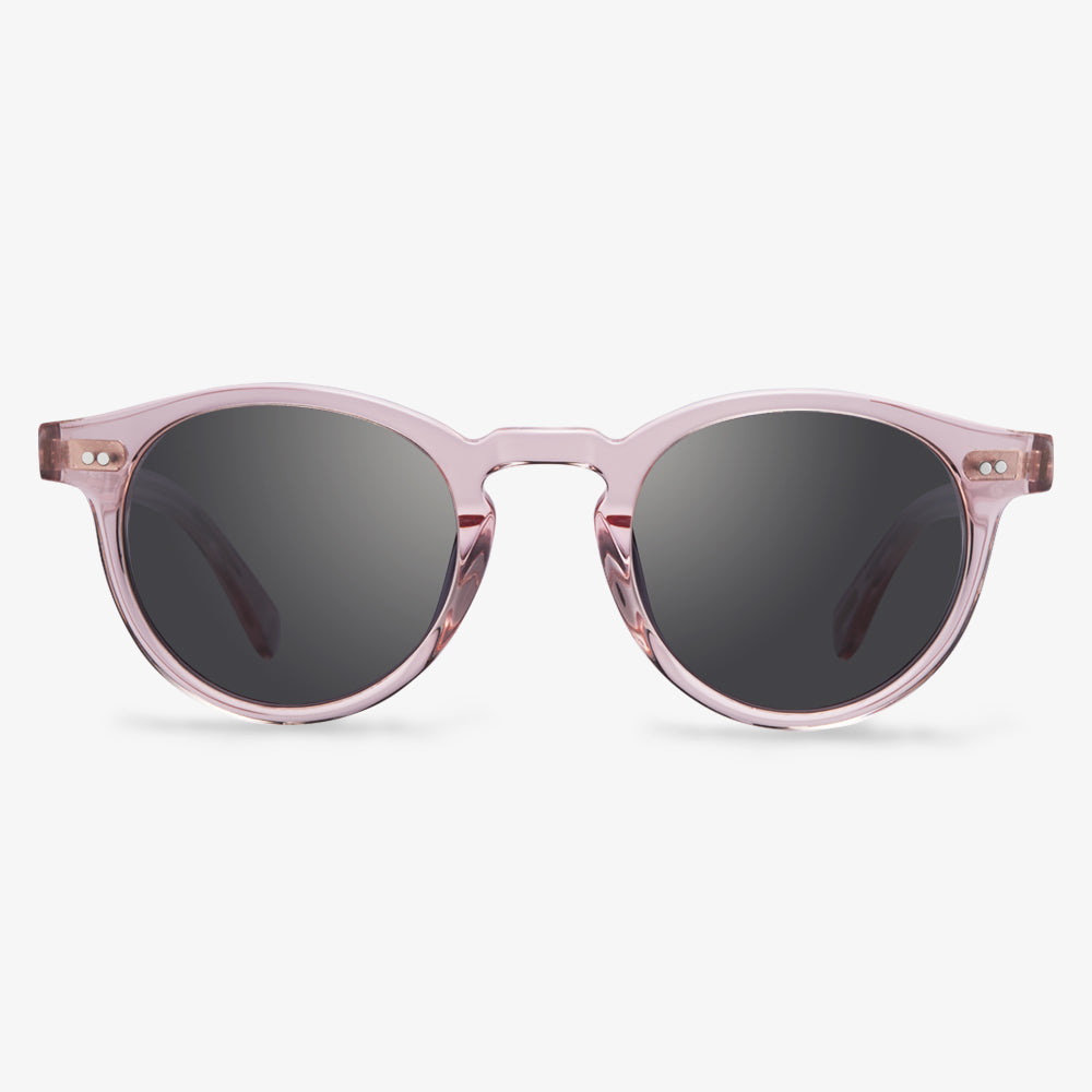 Translucent Pink Round Sunglasses  | KOALAEYE