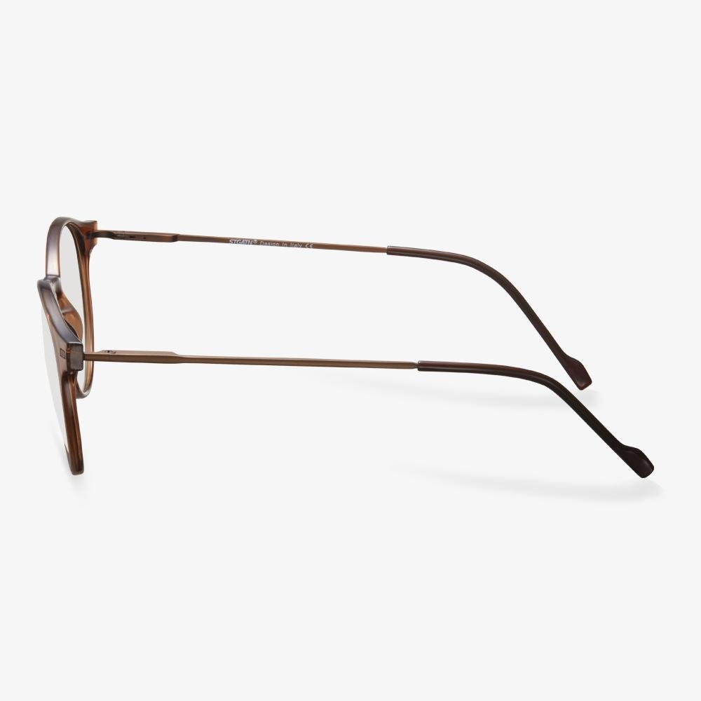 Brown Round Frame Acetate Glasses - Julia | KoalaEye