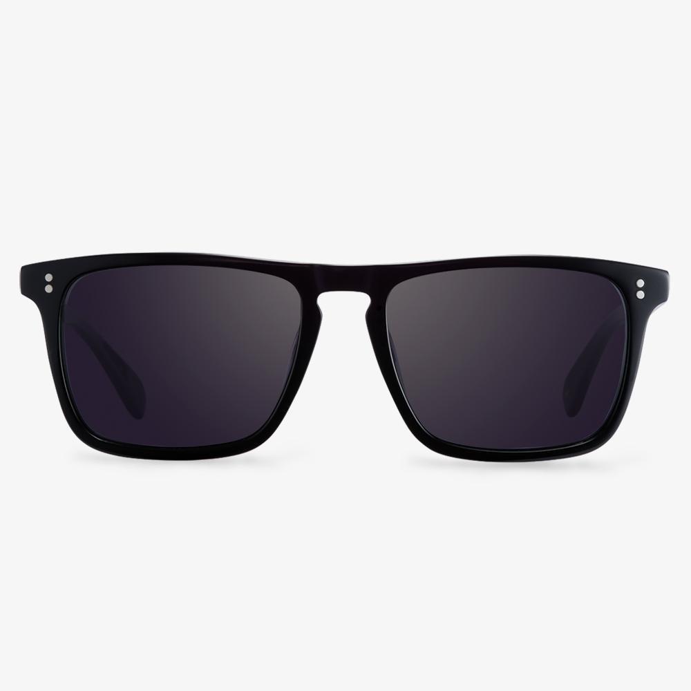 Black Rectangular Acetate Sunglasses  | KOALAEYE