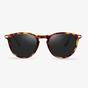 Black Acetate Round Frame Sunglasses | KOALAEYE