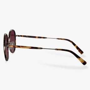 Gold Tortoiseshell Round Sunglasses  | KOALAEYE